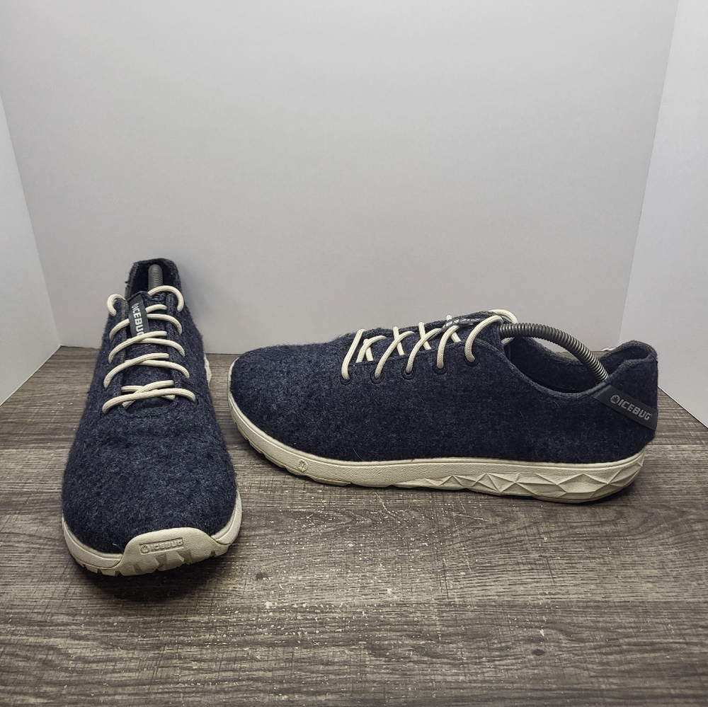 Icebug Eide Wool Biosole Walking Sneaker Shoe Men's Size 11 Blue 2